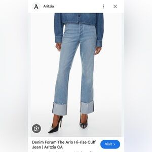 Denim Forum The Arlo Hi-rise Cuff Jeans